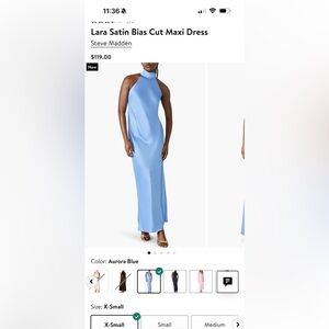 Blue Steve Madden high neck dress